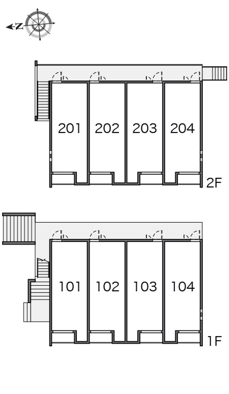 クレイノ古坂 間取配置図