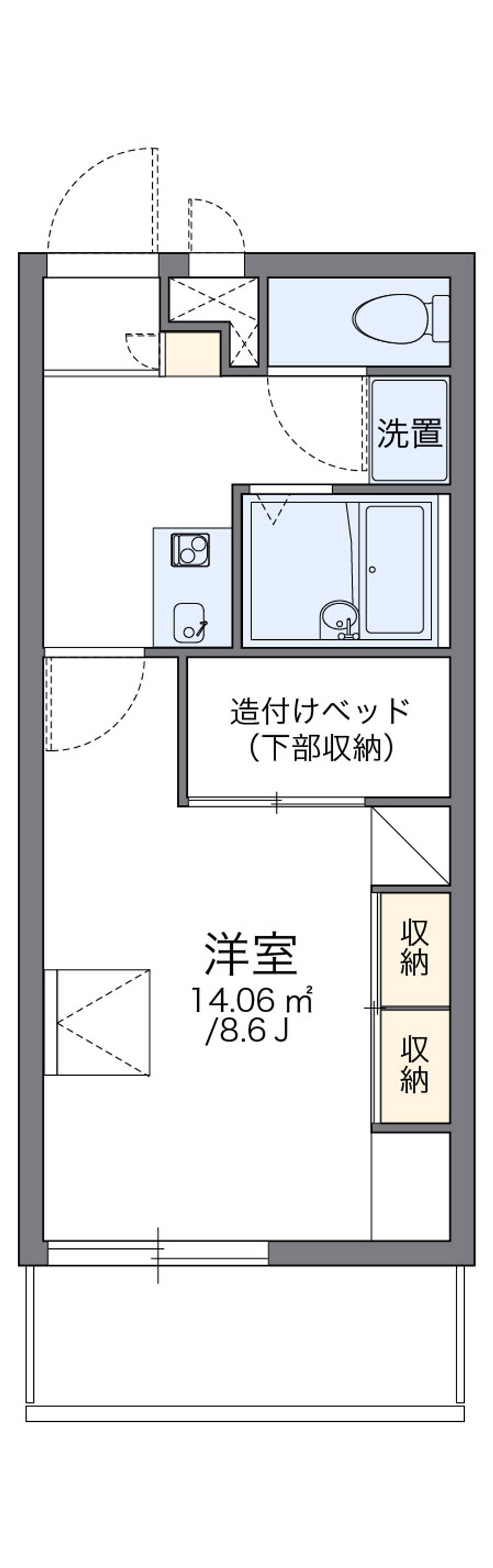 レオパレスＨＫスクエア 間取図