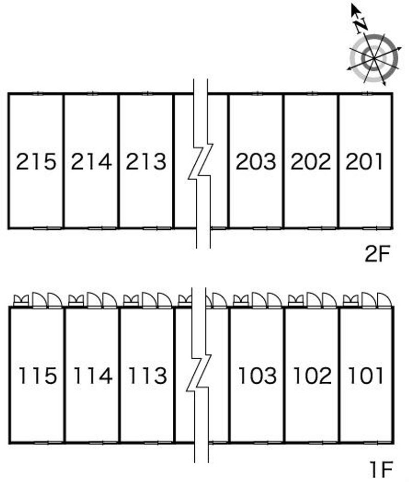 レオパレスマイパレオ　Ⅱ 間取配置図