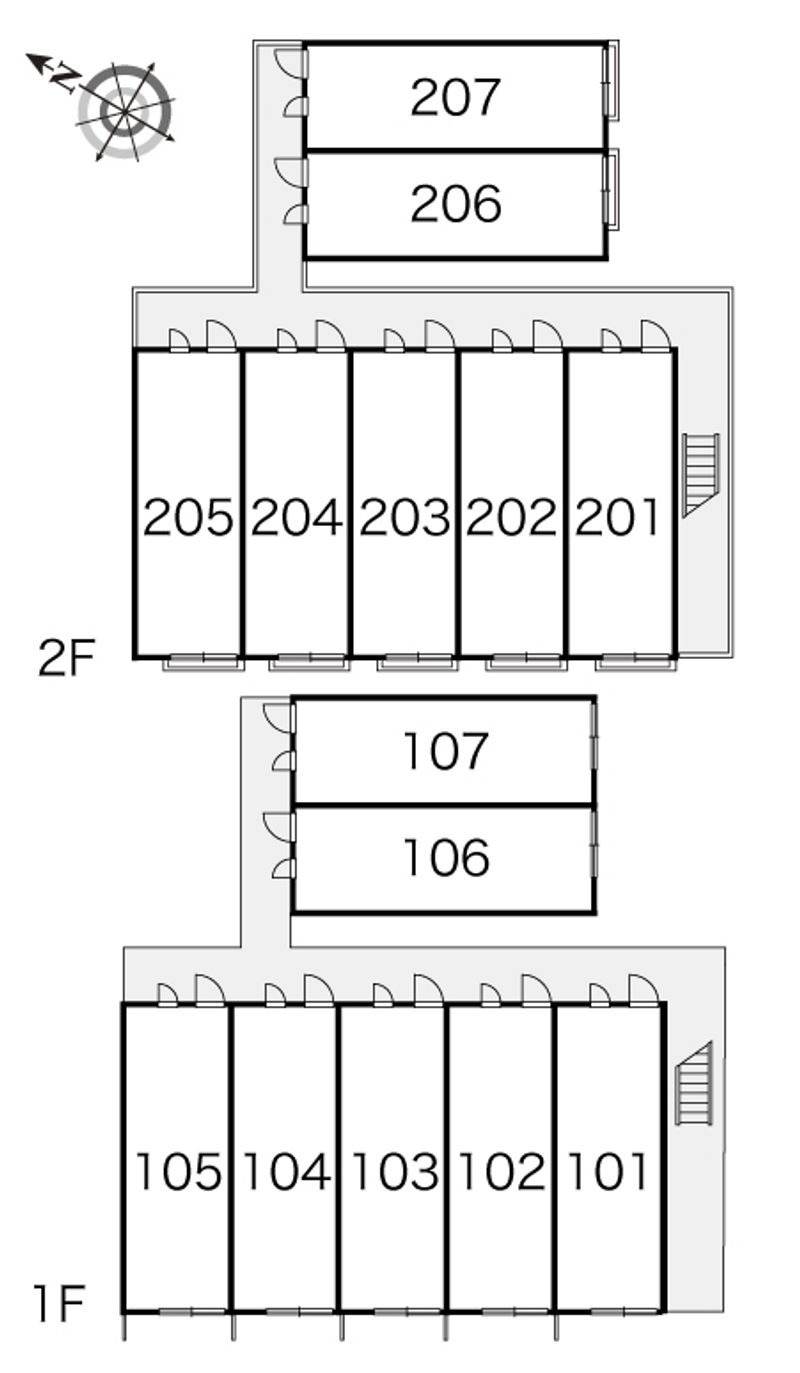 レオパレスＴＹヒルズⅡ 間取配置図