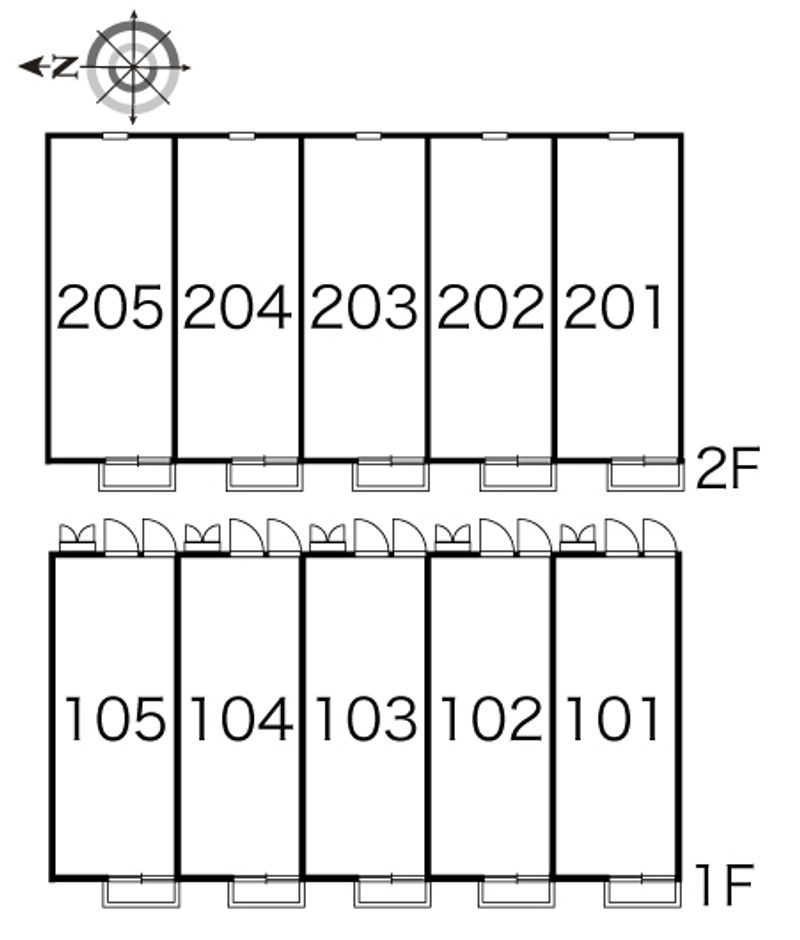 レオパレスやまと 間取り配置図