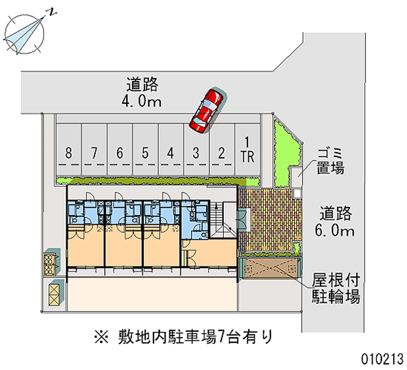 レオパレスＳｔ．Ｌｅａｆ２号館 月極駐車場