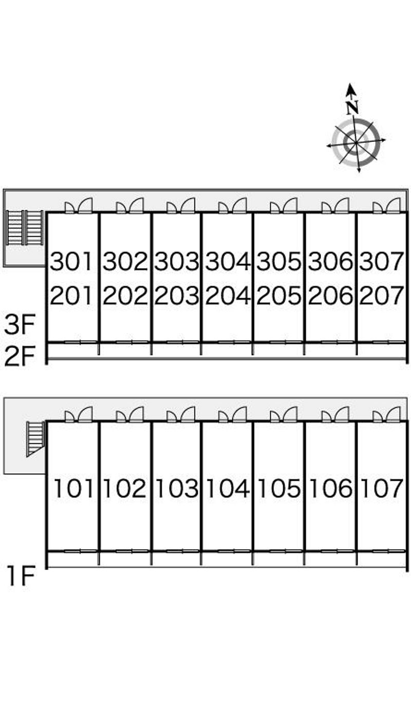 レオパレスプレミエ　エトワール 間取配置図