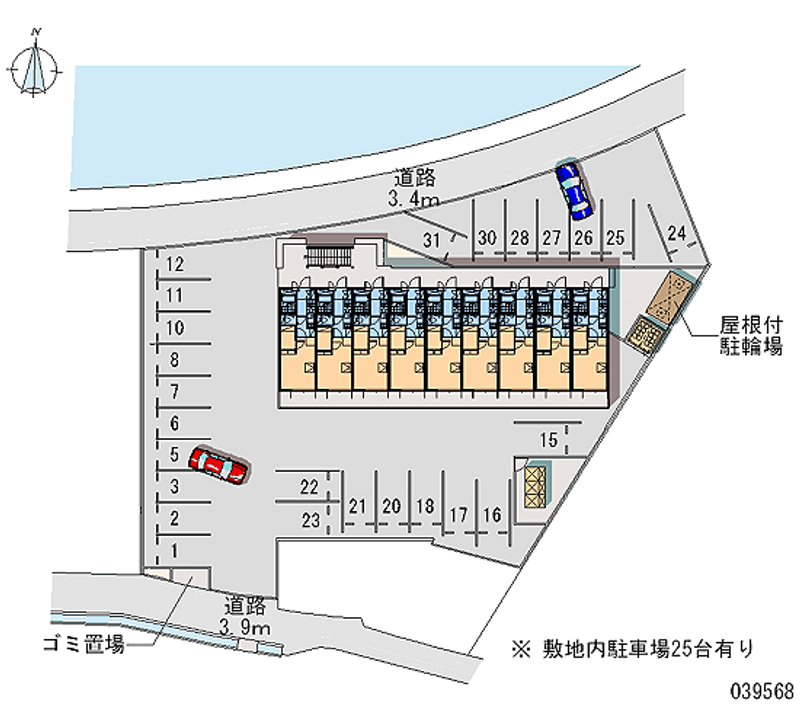 レオパレス夢Ｔｏｗｎ 月極駐車場