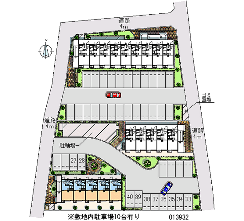 13932 Monthly parking lot