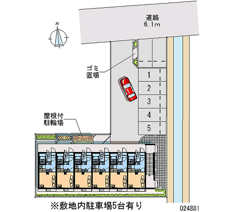 レオパレスアンビシャス 月極駐車場