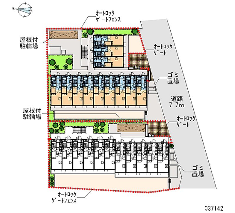 レオパレスボナール　Ｋ　Ｙ 区画図