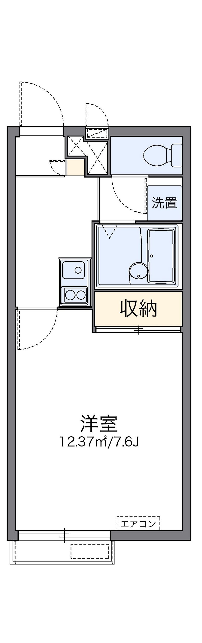 レオパレス彩 間取図