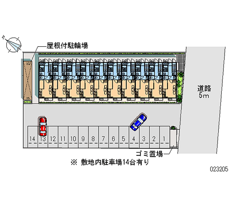 23205 Monthly parking lot