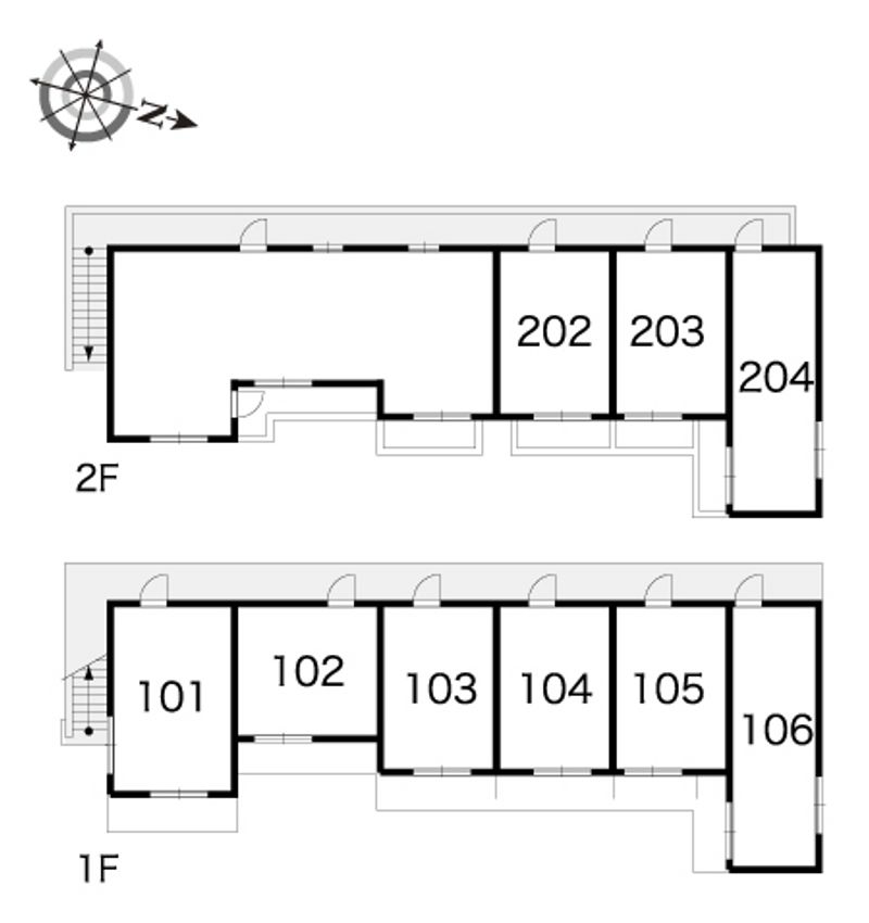 レオパレスシェモアⅡ 間取配置図