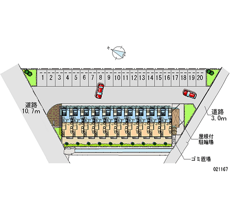 21167 Monthly parking lot