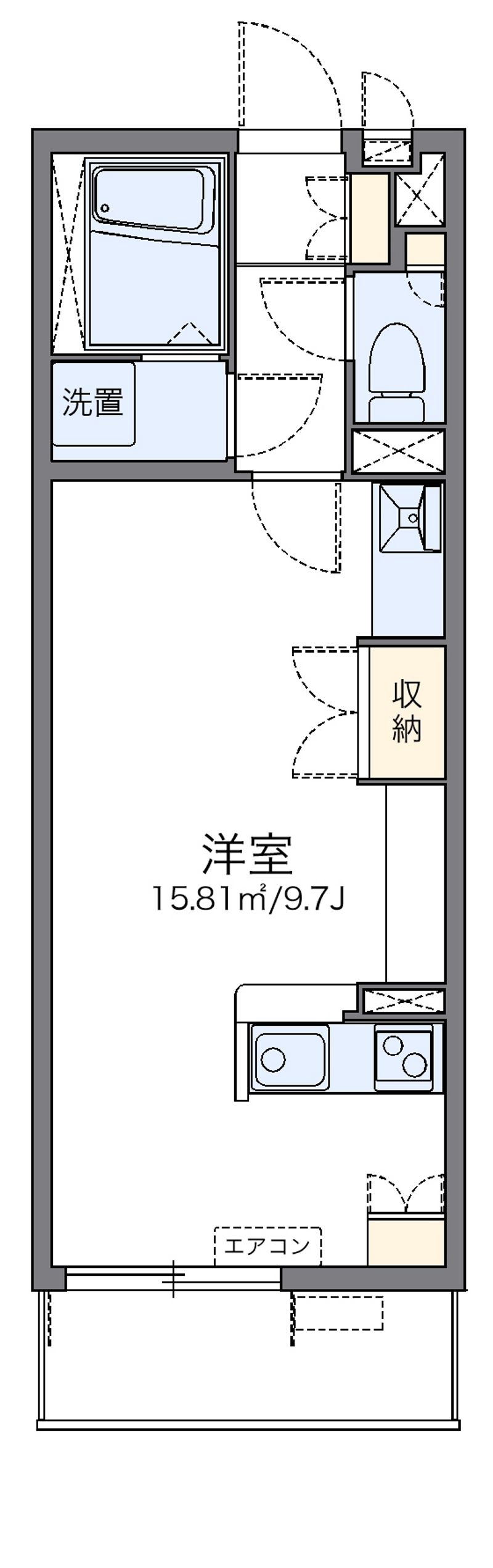 レオネクスト天神南 間取図