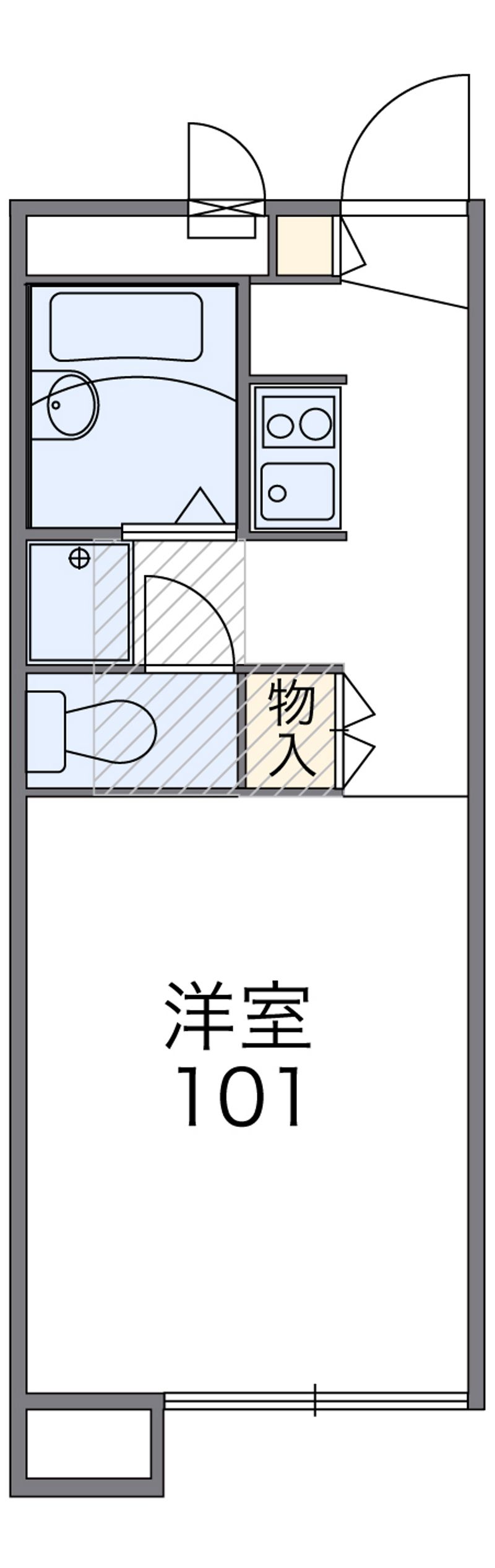 レオパレスボヌールエスパースＣ 間取図