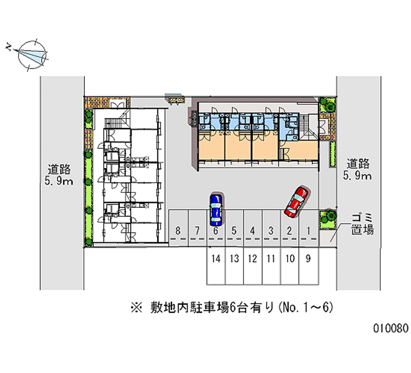 レオパレスぽてとⅠ 月極駐車場