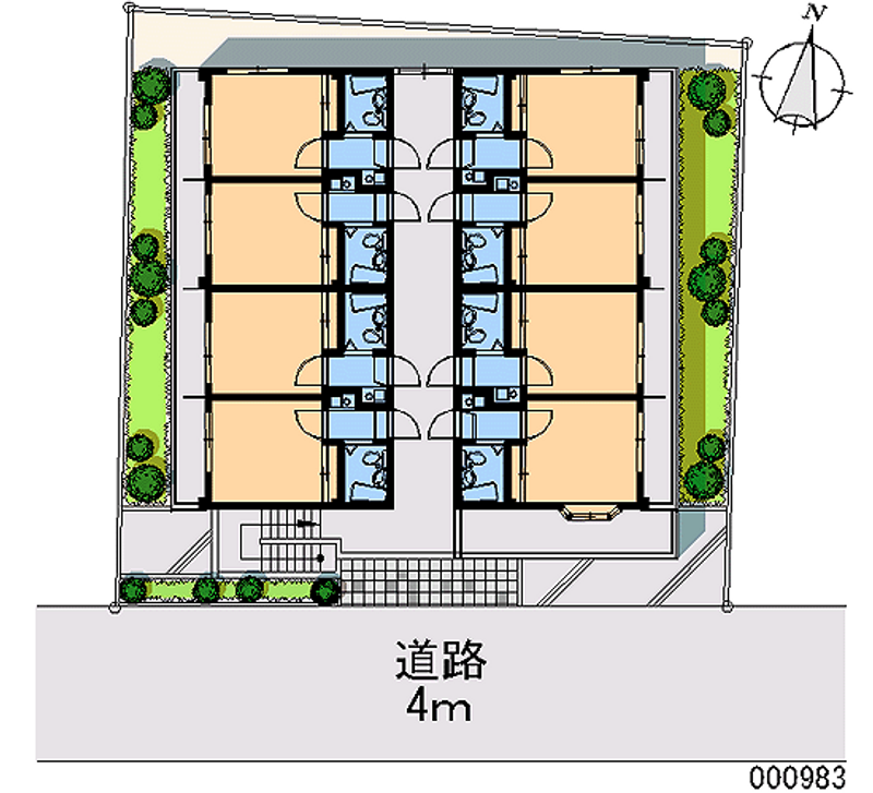 レオパレス春吉 区画図