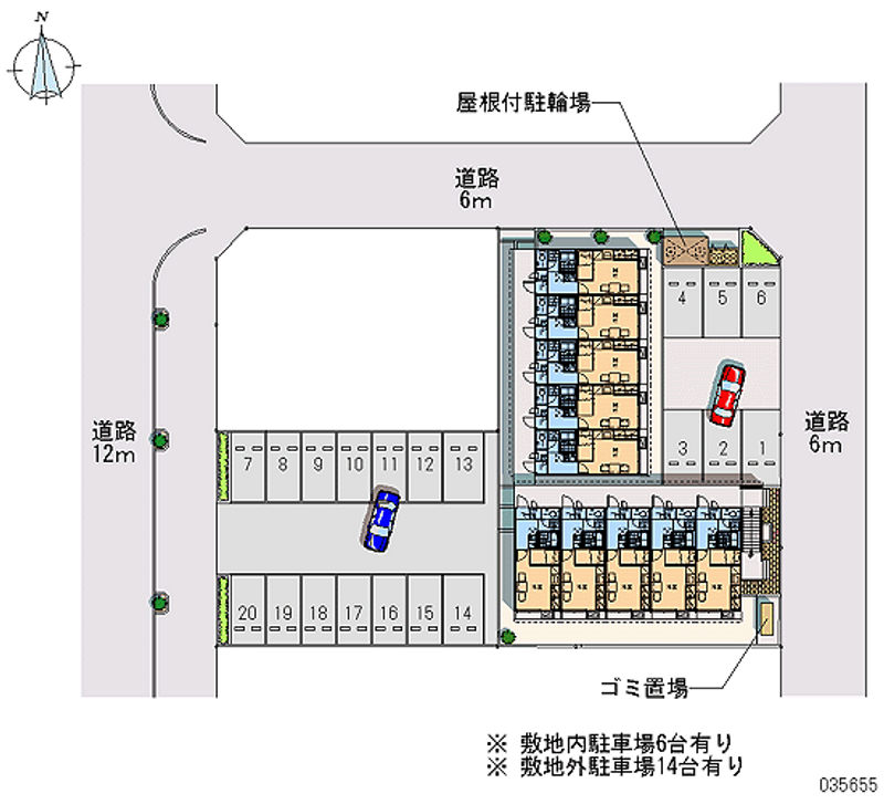 レオパレスＮＩＴＴＡ 月極駐車場