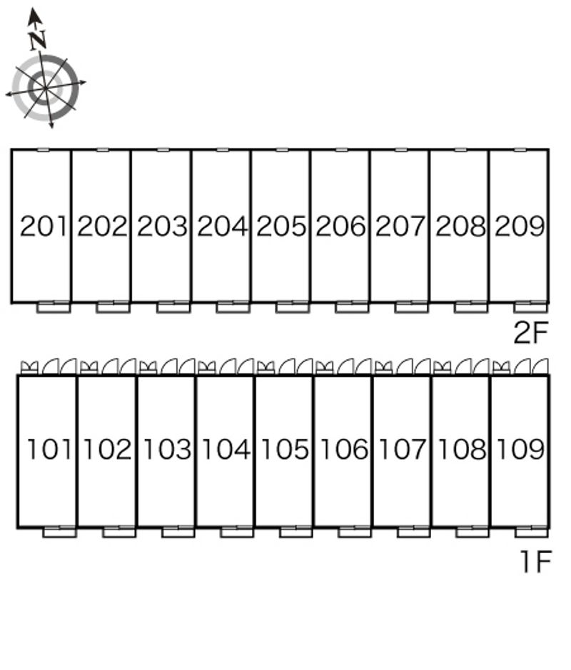 レオパレスアヴァンティ 間取配置図