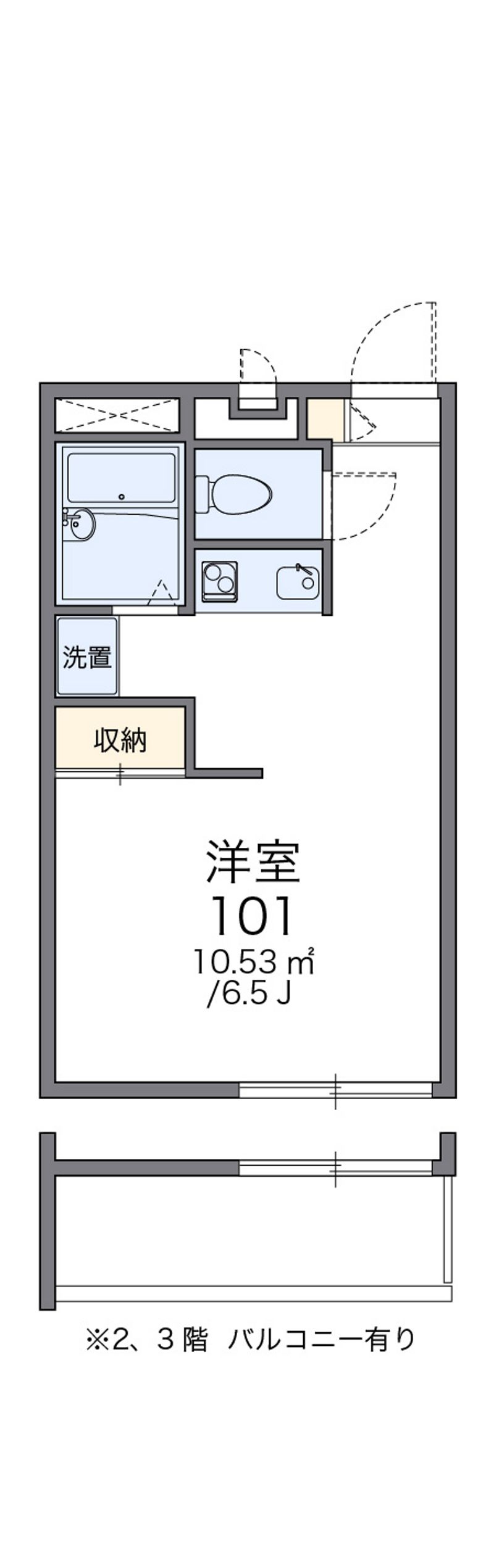 レオパレス田川Ⅱ 間取図