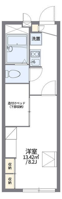 レオパレスしゃら 間取り図