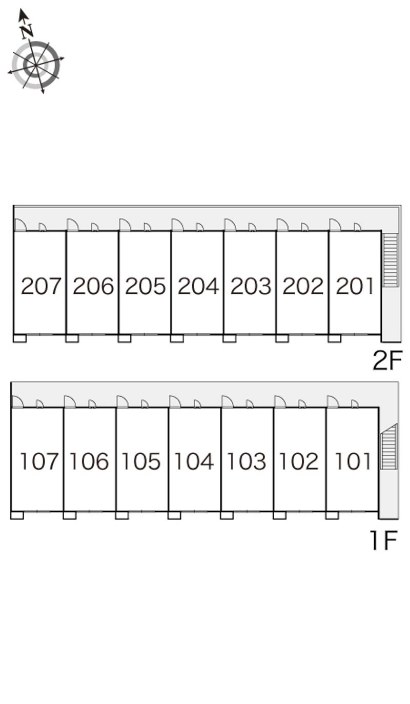leopalace Hanamigahama 평면 배치도