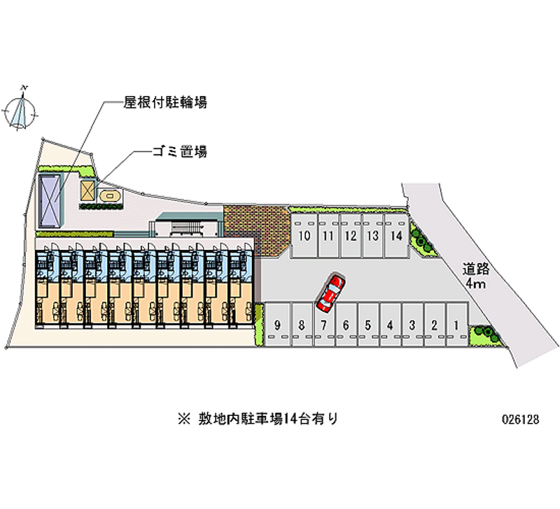 レオパレスサンズ 月極駐車場