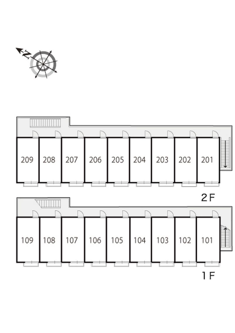 レオパレスＫＡＭＯＮ 間取配置図