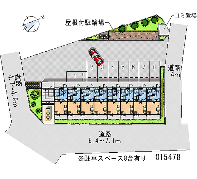 レオパレス霞ヶ関第一 区画図