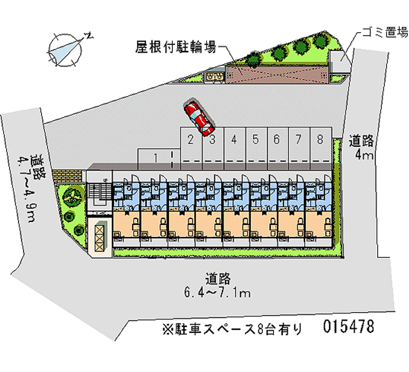 レオパレス霞ヶ関第一 月極駐車場