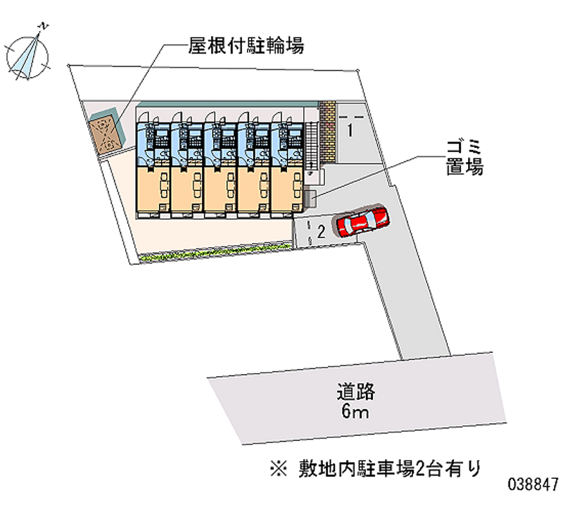 レオパレスニシスズラン 区画図