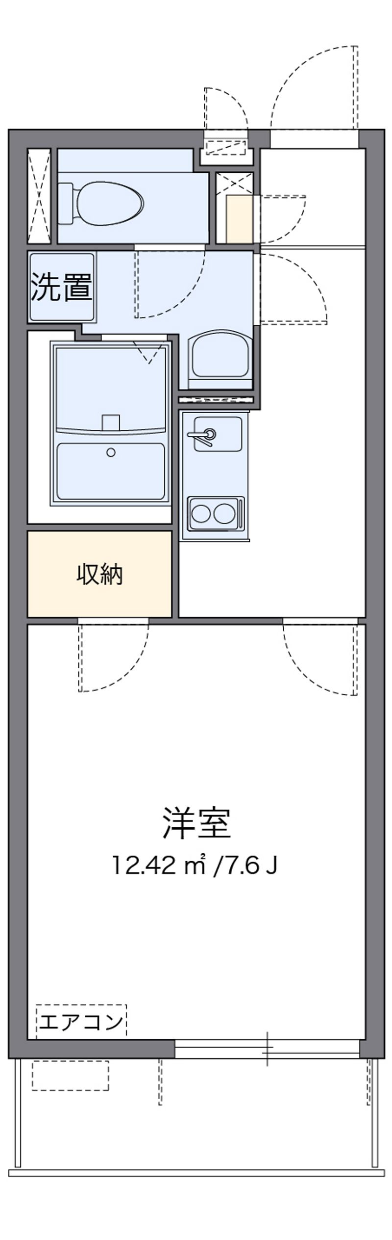 クレイノ矢南 間取図