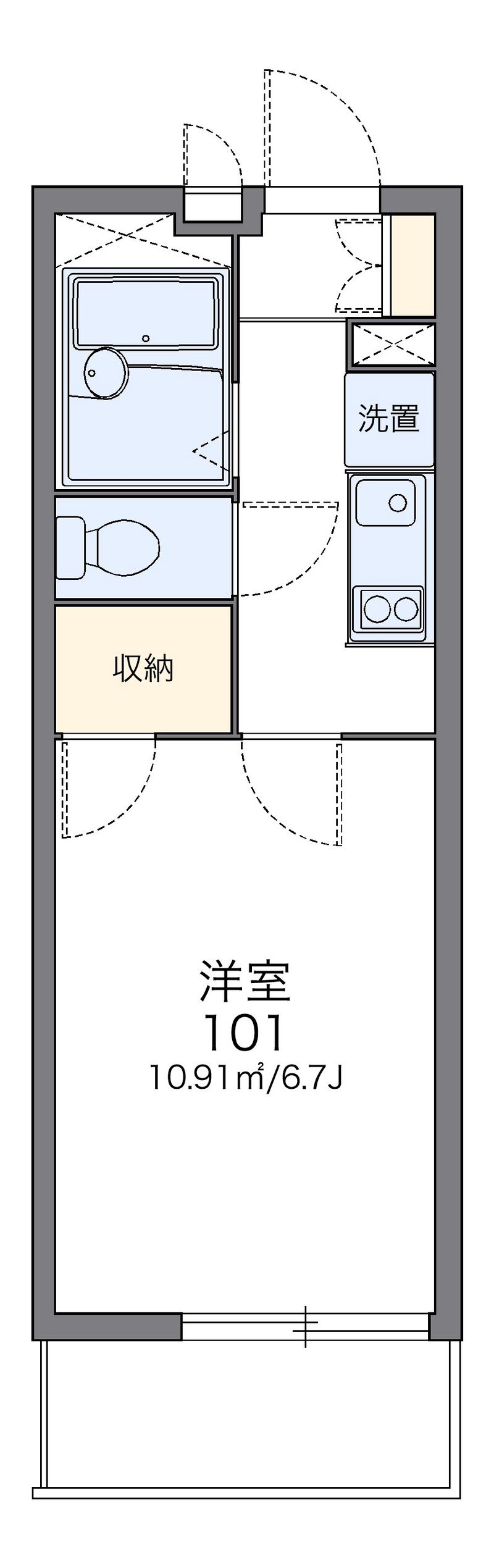 レオパレスＤ 間取図