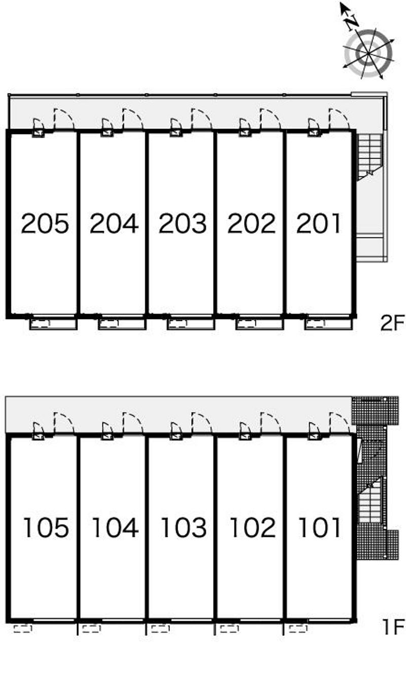 レオパレスサツキ 間取配置図