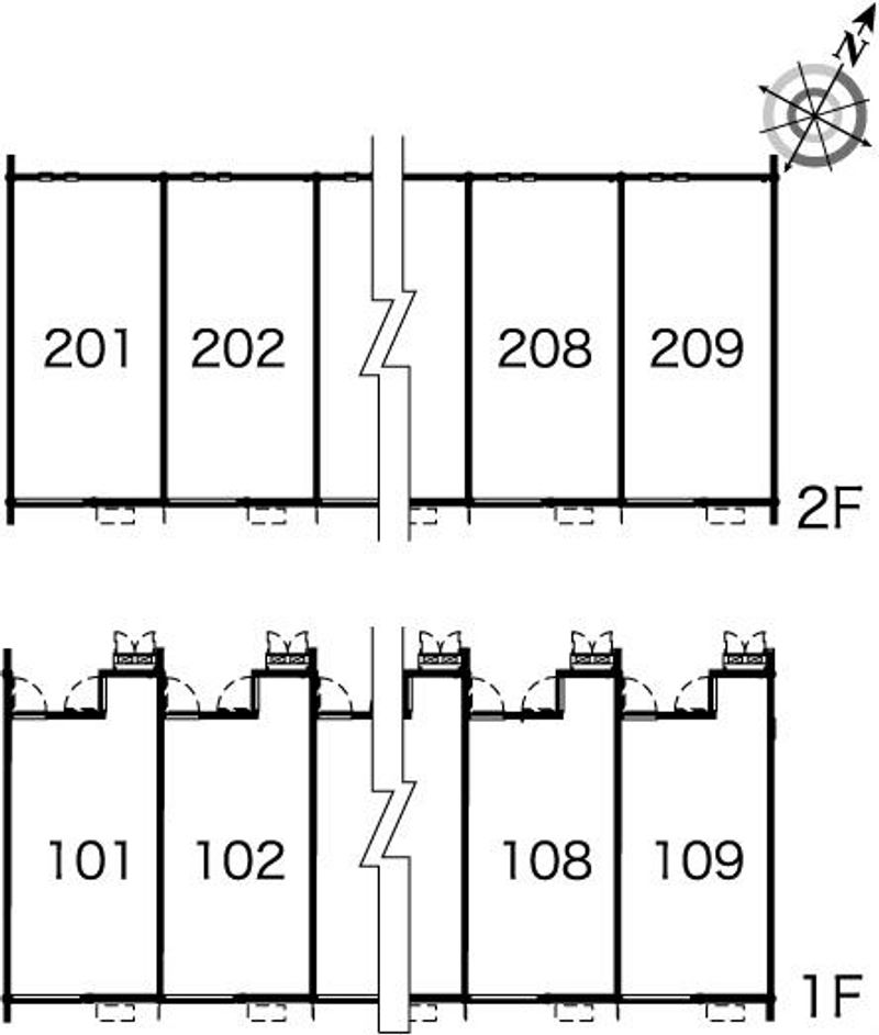 レオネクストくつわだ 間取配置図