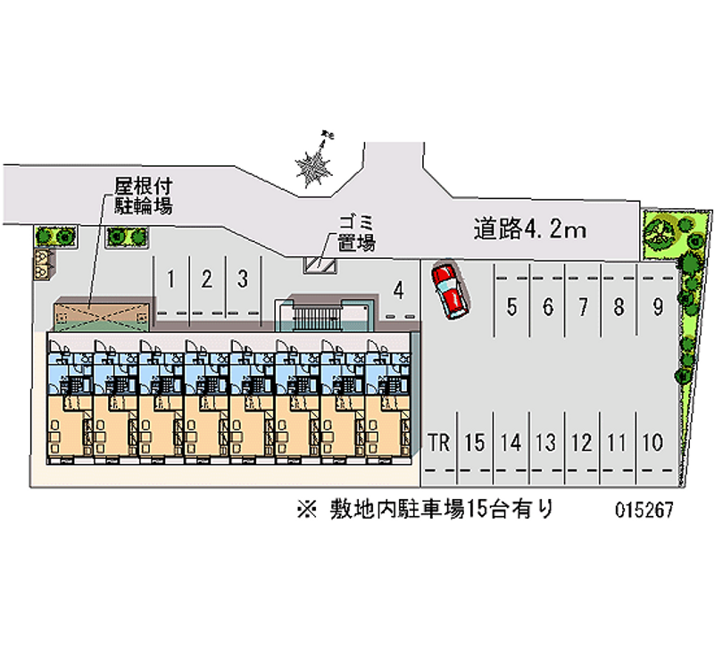 レオパレス萩山 月極駐車場