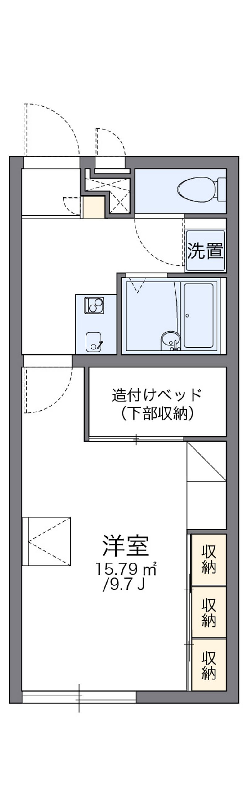 レオパレス一本杉 間取図