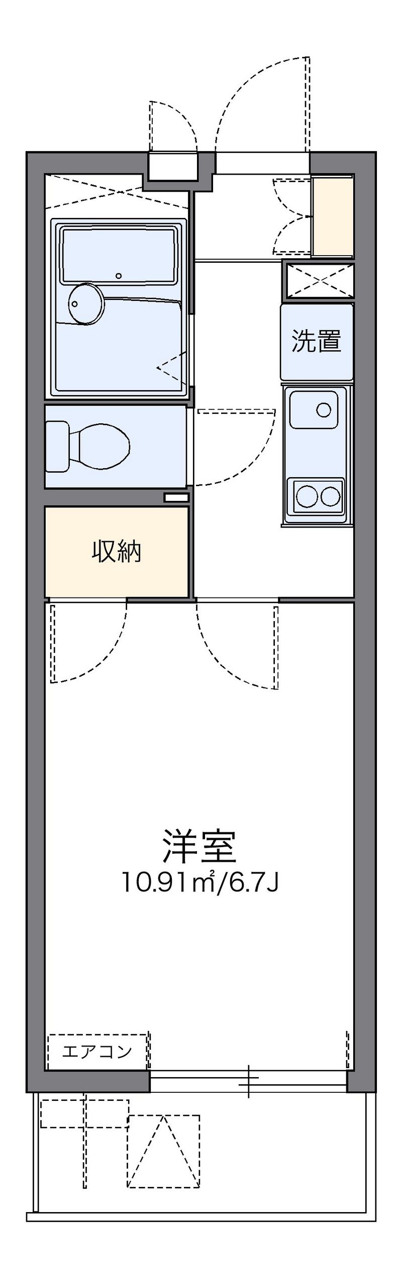 レオパレスＴＦ　ｏｎｅ 間取図