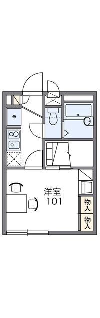 レオパレス３５１Ｓｔｒｅｅｔ 間取り図