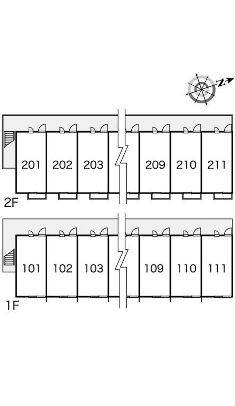 レオパレスみはる 間取配置図