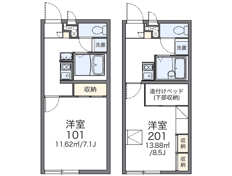 レオパレスグランシャリオ 間取図