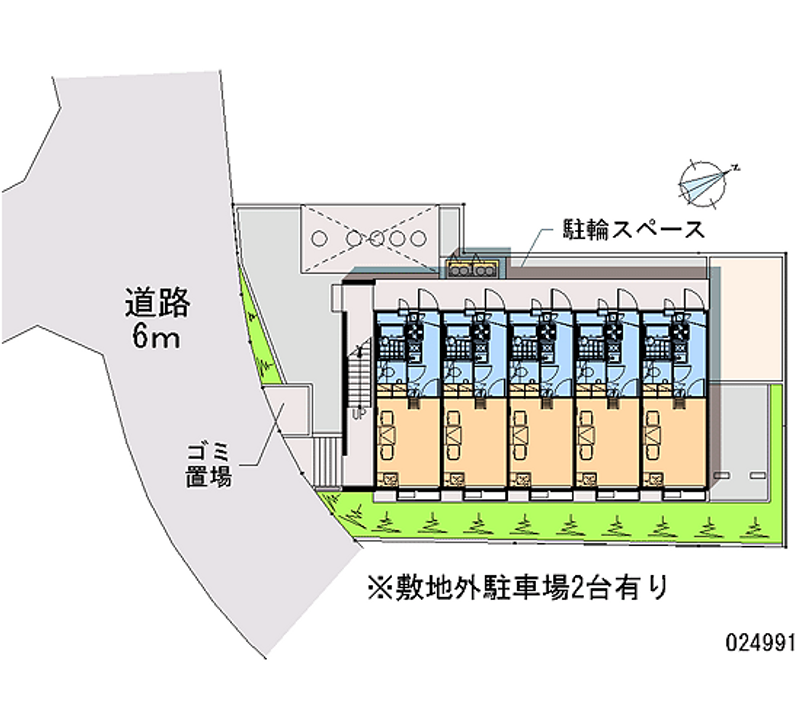 レオパレスモアⅡ 月極駐車場