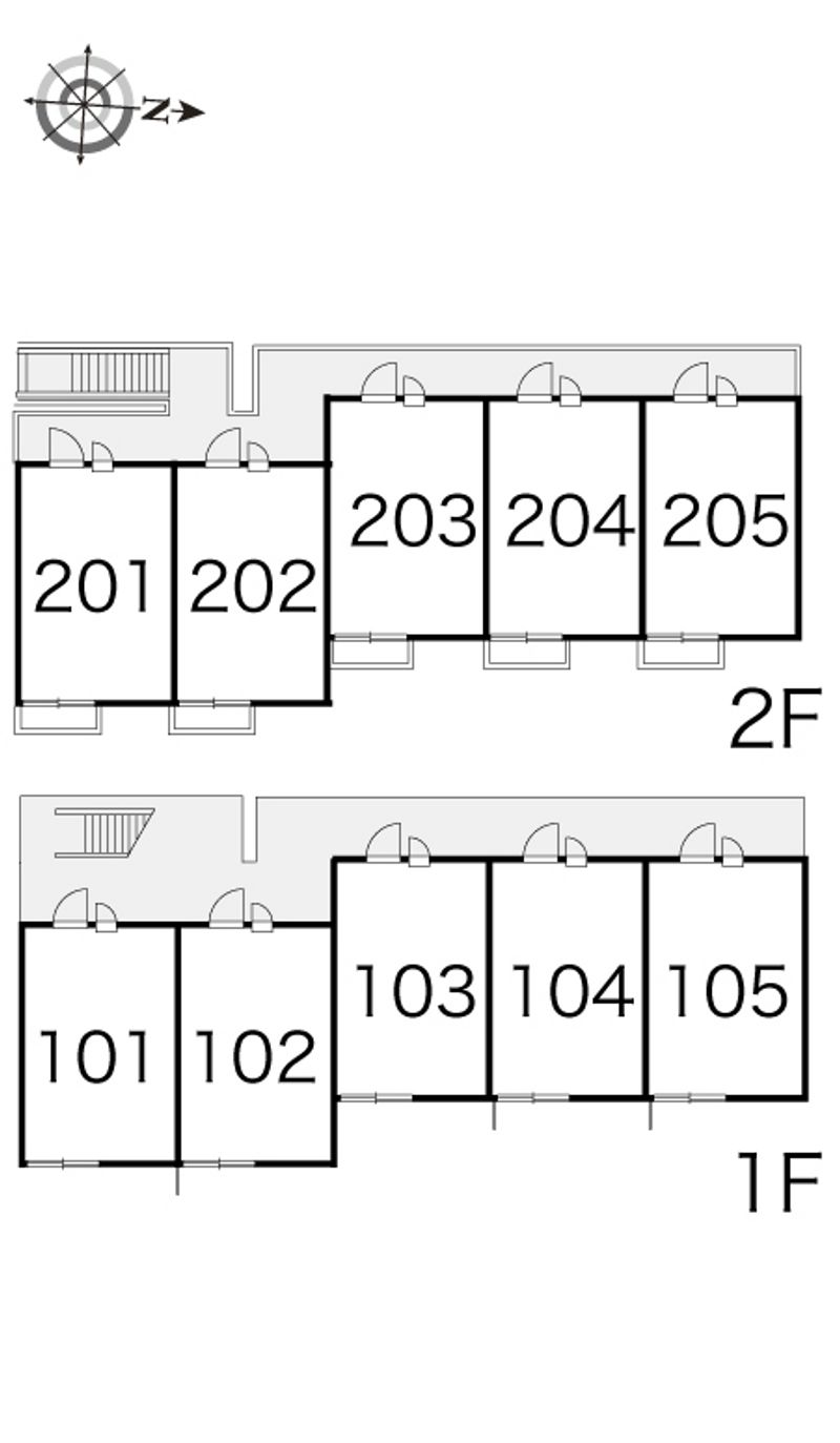 レオパレスあすなろ 間取配置図