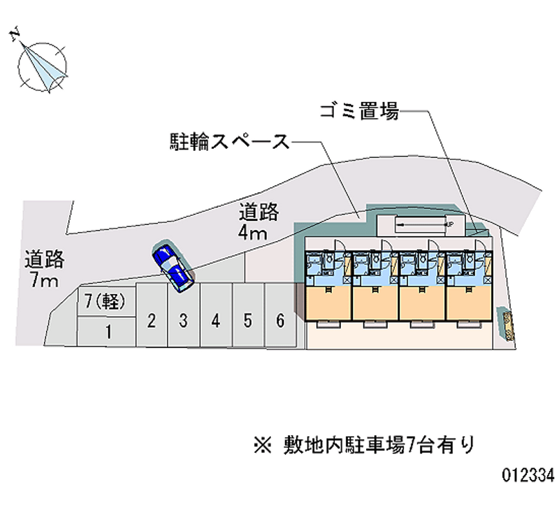 レオパレス並木 月極駐車場