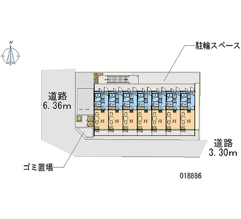 レオパレス北巽 区画図