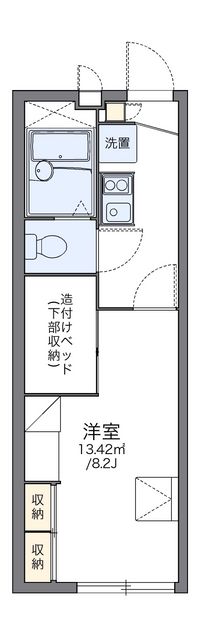 レオパレス雁が音 間取り図