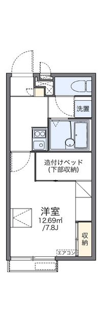 レオパレスレジャンド今津 間取り図