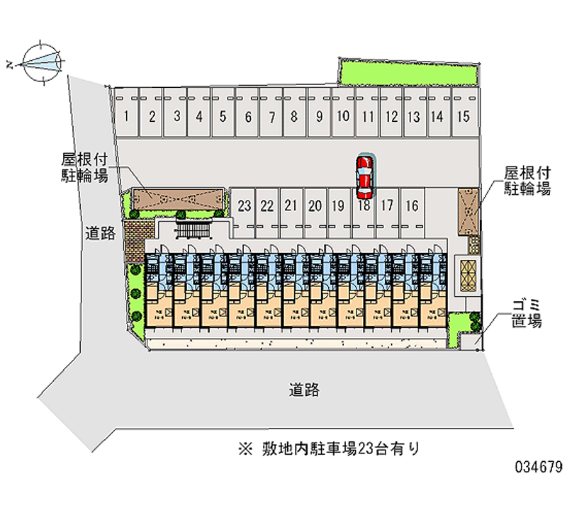 レオパレス山王 月極駐車場