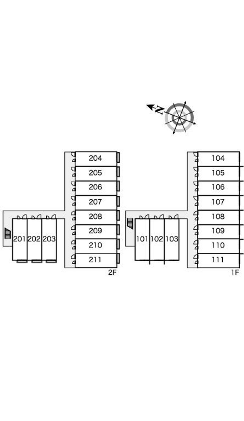 レオパレスＫＩＲＩＤＯ 間取配置図