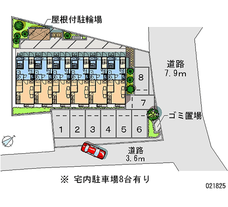 レオパレスるんるん 月極駐車場