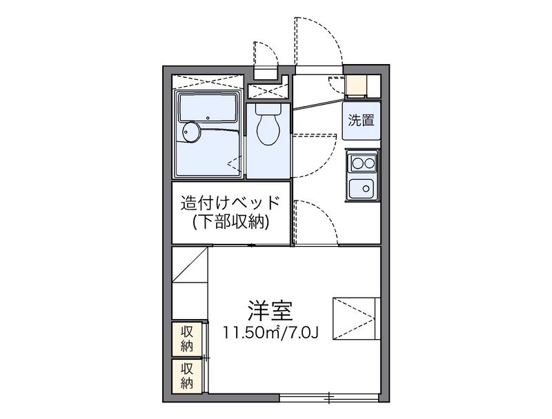 レオパレスイーストシャルム 間取図