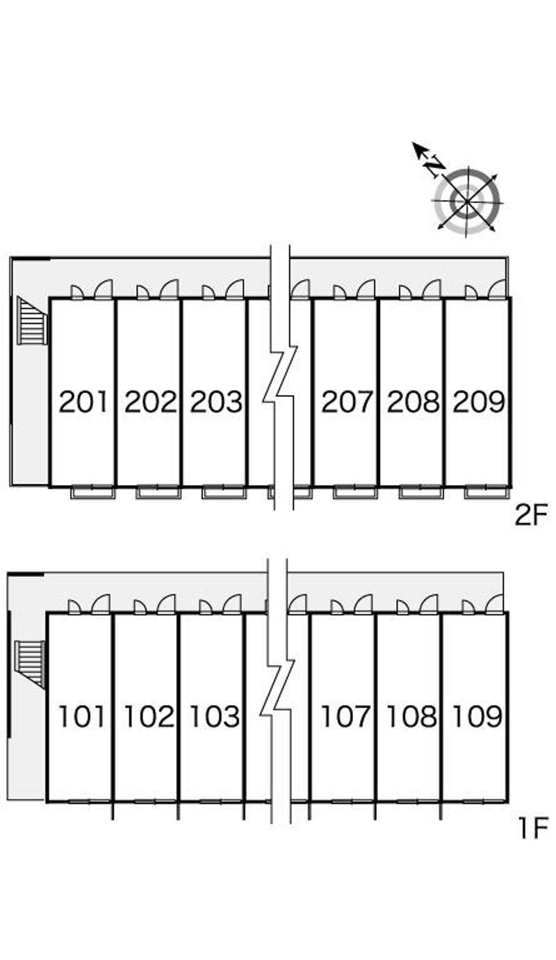 レオパレスマロン 間取配置図